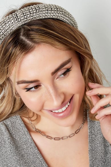 Rhinestone Headband - Holiday essentials Black Glass h5 Picture3